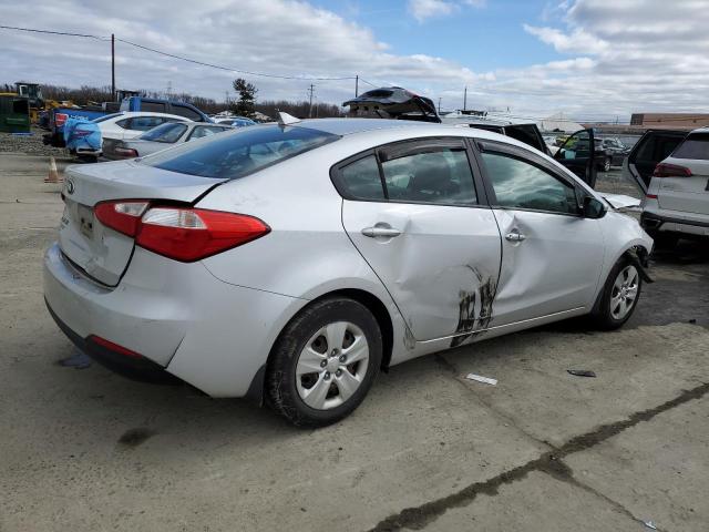 KNAFK4A6XF5338979 - 2015 KIA FORTE LX SILVER photo 3