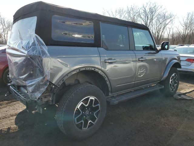 1FMDE5BH5MLA93911 - 2021 FORD BRONCO BASE GRAY photo 3