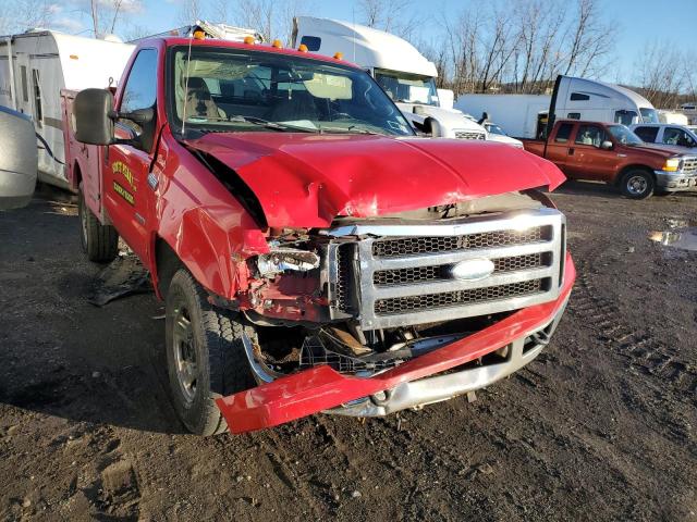 1FTWF31P85EB59039 - 2005 FORD F350 SRW SUPER DUTY RED photo 1