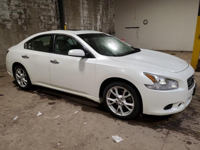 1N4AA5AP2EC454384 - 2014 NISSAN MAXIMA S WHITE photo 4