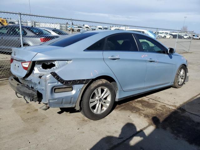 5NPEB4AC4EH862650 - 2014 HYUNDAI SONATA GLS BLUE photo 3