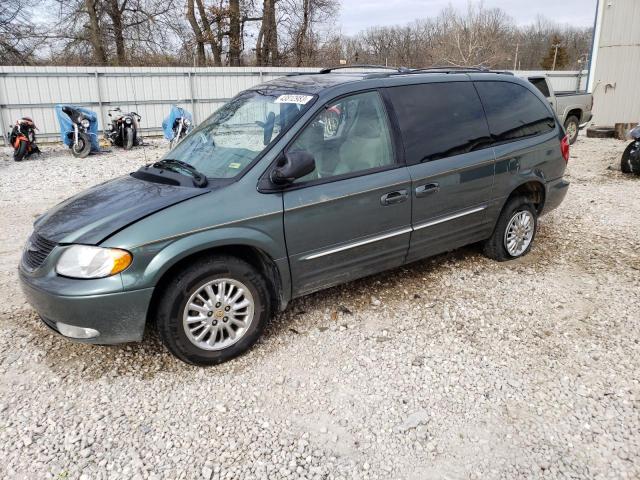 2C8GP64L32R797031 - 2002 CHRYSLER TOWN & COU LIMITED TEAL photo 1