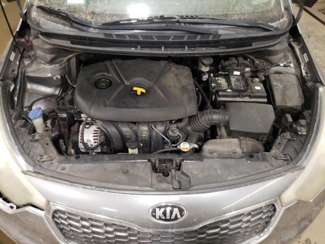 KNAFX5A85F5297623 - 2015 KIA FORTE EX GRAY photo 11