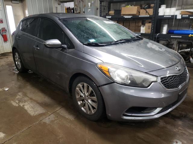 KNAFX5A85F5297623 - 2015 KIA FORTE EX GRAY photo 4