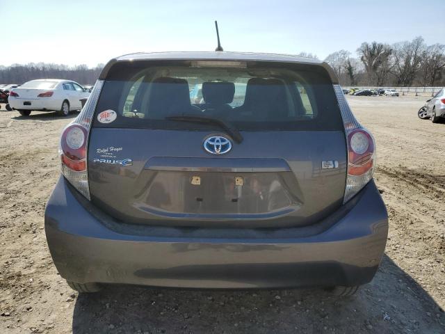 JTDKDTB39E1558534 - 2014 TOYOTA PRIUS C GRAY photo 6