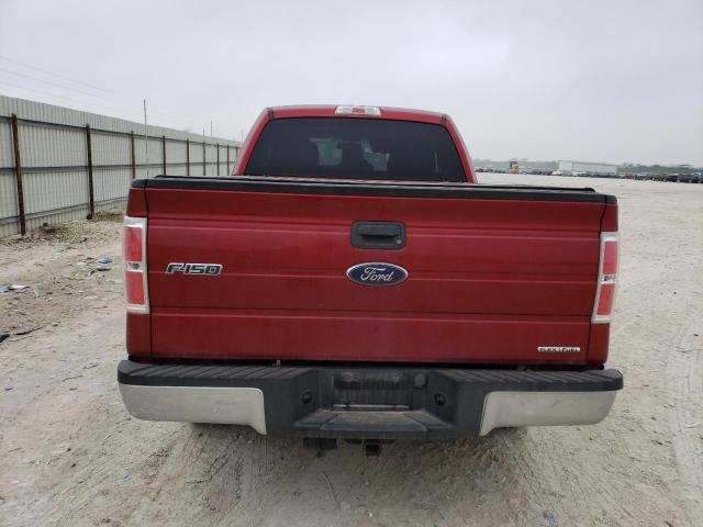 1FTEX1CM3DFB22070 - 2013 FORD F150 SUPER CAB RED photo 6