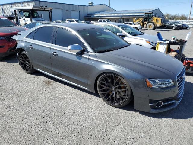 WAUK2AFD8FN001764 - 2015 AUDI S8 QUATTRO GRAY photo 4