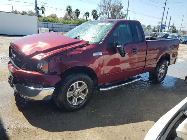 1FTRF12275NC09207 - 2005 FORD F150 RED photo 1