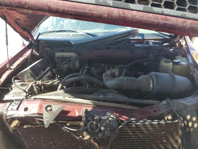 1FTRF12275NC09207 - 2005 FORD F150 RED photo 11