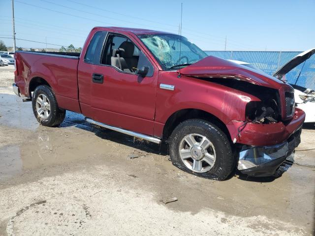 1FTRF12275NC09207 - 2005 FORD F150 RED photo 4