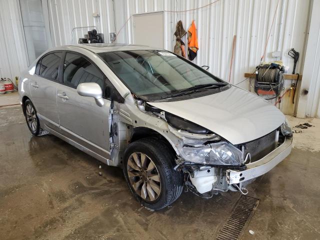 2HGFA1F94AH547970 - 2010 HONDA CIVIC EXL SILVER photo 4