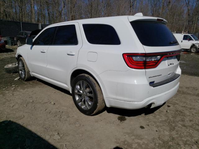 1C4RDHDG5LC259071 - 2020 DODGE DURANGO GT WHITE photo 2