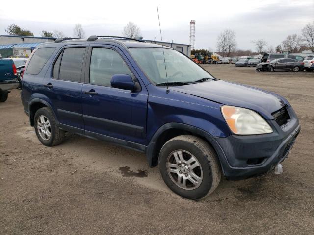 JHLRD78882C010634 - 2002 HONDA CR-V EX BLUE photo 4