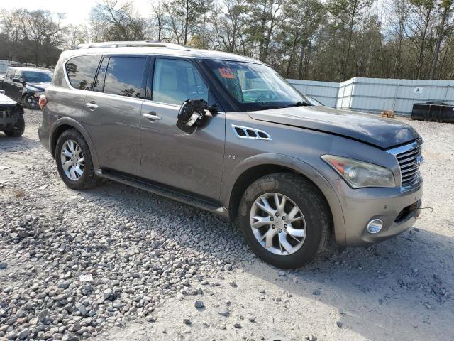 JN8AZ2NE3E9068567 - 2014 INFINITI QX80 TAN photo 4