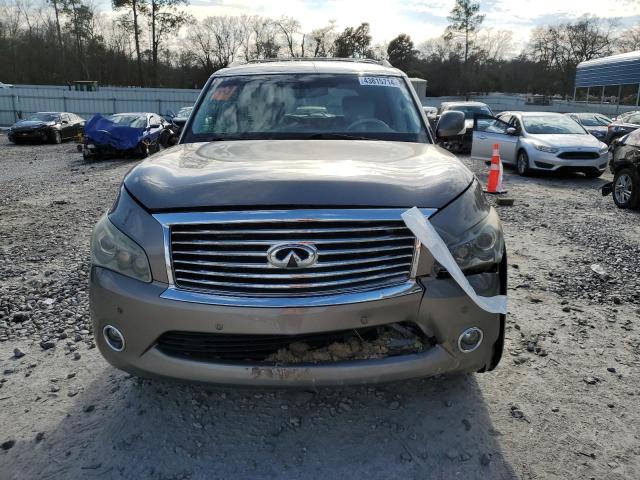 JN8AZ2NE3E9068567 - 2014 INFINITI QX80 TAN photo 5