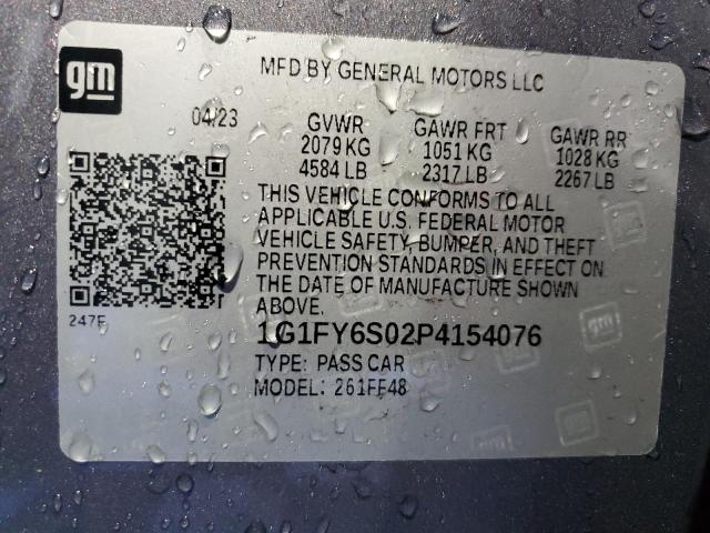 1G1FY6S02P4154076 - 2023 CHEVROLET BOLT EUV LT GRAY photo 12