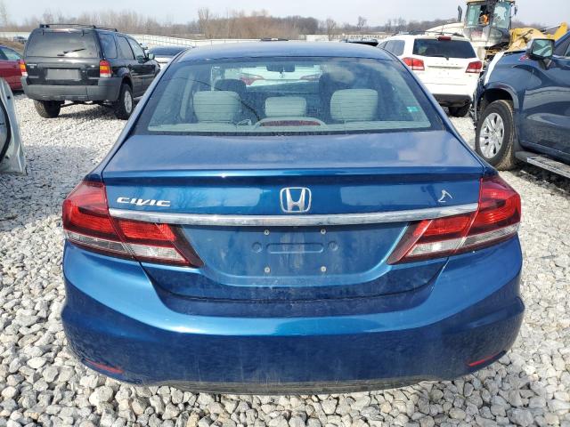 2HGFB2F54FH556918 - 2015 HONDA CIVIC LX BLUE photo 6