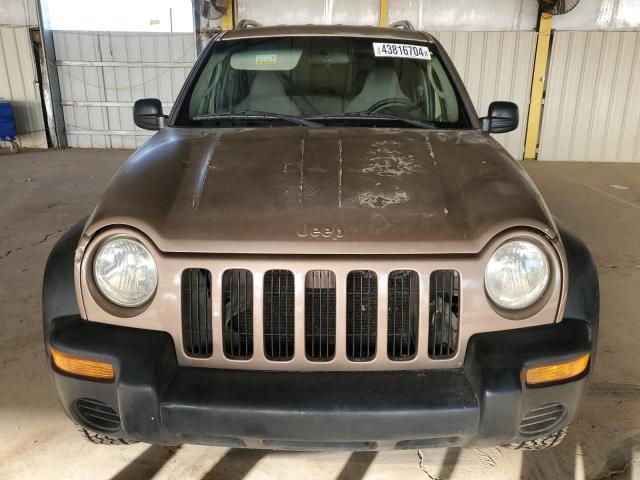 1J4GL48K62W116526 - 2002 JEEP LIBERTY SPORT BROWN photo 5