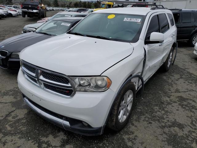 1C4SDHDTXDC512112 - 2013 DODGE DURANGO CREW WHITE photo 1