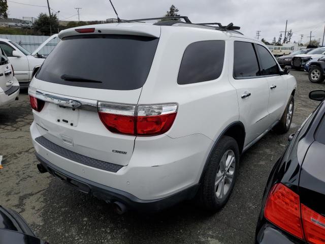 1C4SDHDTXDC512112 - 2013 DODGE DURANGO CREW WHITE photo 3