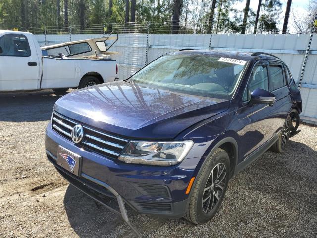 3VV3B7AX2MM122388 - 2021 VOLKSWAGEN TIGUAN SE BLUE photo 1