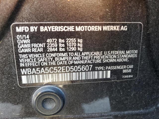 WBA5A5C52ED505607 - 2014 BMW 528 I BROWN photo 12