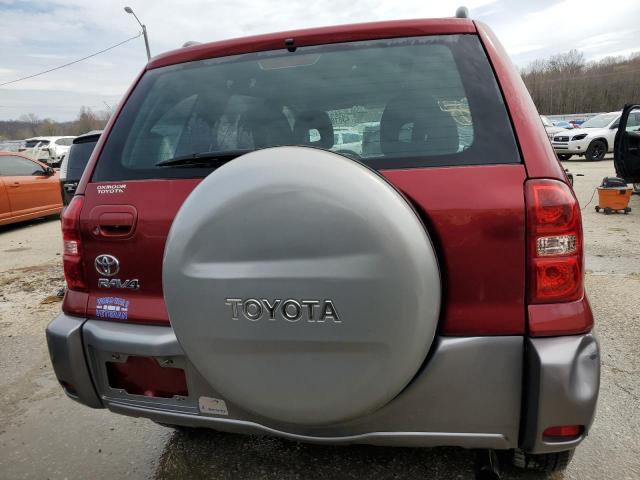 JTEGD20V750078448 - 2005 TOYOTA RAV4 MAROON photo 6