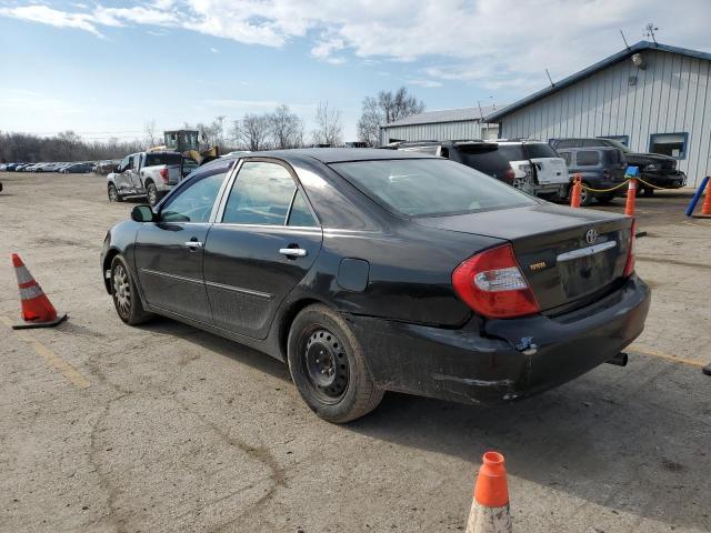 4T1BE32K22U015651 - 2002 TOYOTA CAMRY LE BLACK photo 2