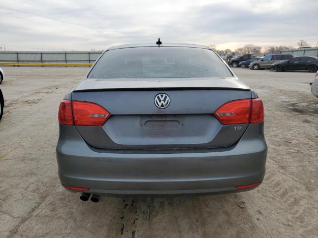 3VWLL7AJ4CM373254 - 2012 VOLKSWAGEN JETTA TDI GRAY photo 6