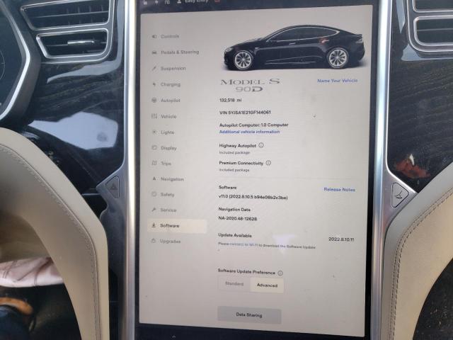 5YJSA1E21GF144061 - 2016 TESLA MODEL S Qara foto 9