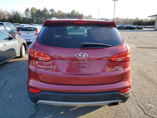 5XYZUDLB8EG175274 - 2014 HYUNDAI SANTA FE S RED photo 6