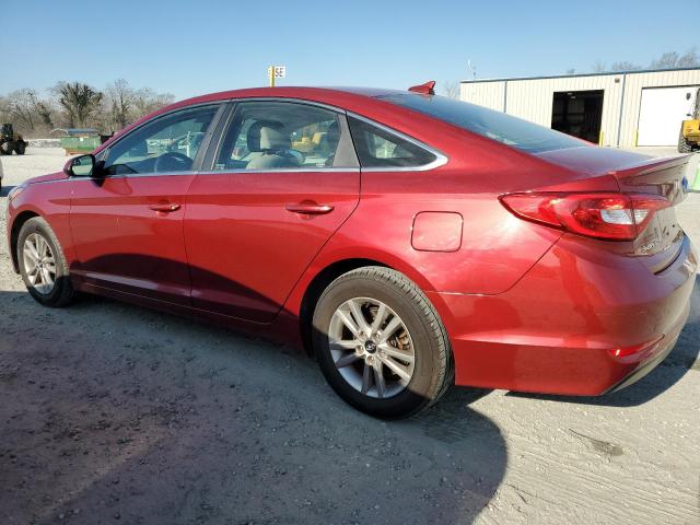 5NPE24AF3GH277832 - 2016 HYUNDAI SONATA SE RED photo 2