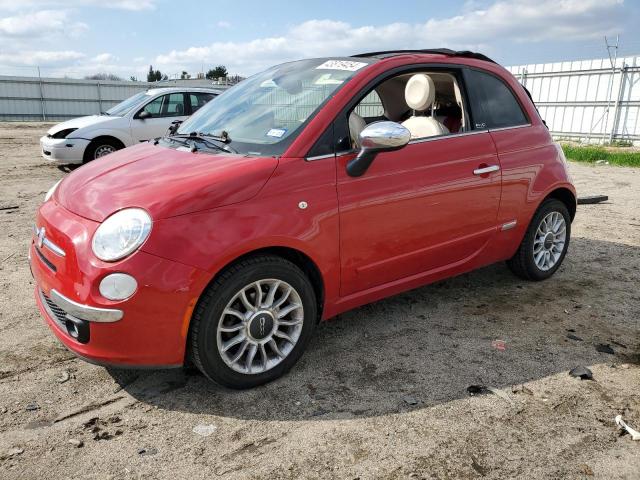 3C3CFFER1CT384999 - 2012 FIAT 500 LOUNGE RED photo 1