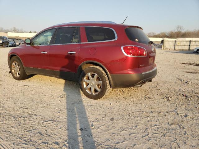 5GAER23758J277296 - 2008 BUICK ENCLAVE CXL RED photo 2