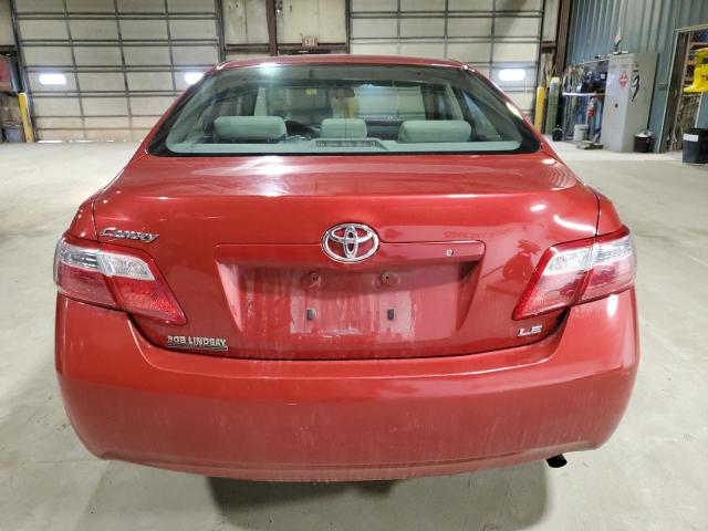 4T1BE46K87U009330 - 2007 TOYOTA CAMRY CE RED photo 6