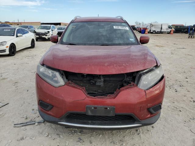 KNMAT2MT9GP661944 - 2016 NISSAN ROGUE S RED photo 5