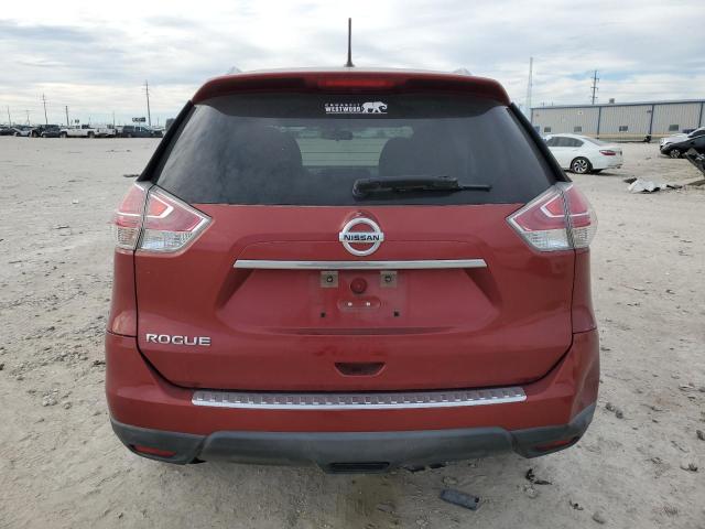 KNMAT2MT9GP661944 - 2016 NISSAN ROGUE S RED photo 6