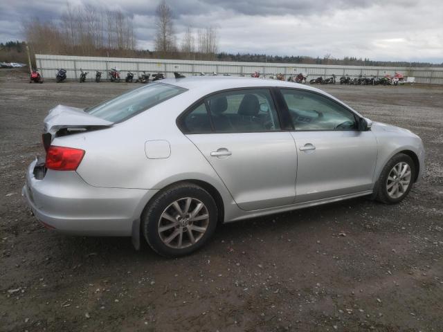 3VWDP7AJ6CM405596 - 2012 VOLKSWAGEN JETTA SE SILVER photo 3