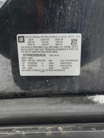 3GYFNHE36DS542242 - 2013 CADILLAC SRX PERFORMANCE COLLECTION Noir photo 13