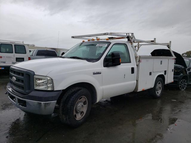 1FDSF34565EA15607 - 2005 FORD F350 SRW SUPER DUTY WHITE photo 1