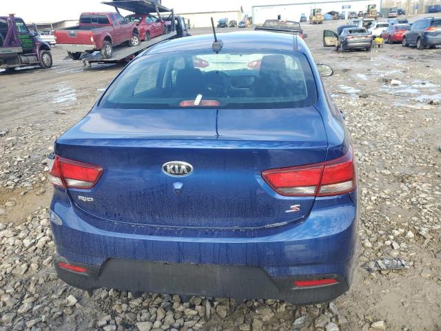 3KPA24AD8LE359955 - 2020 KIA RIO LX BLUE photo 6