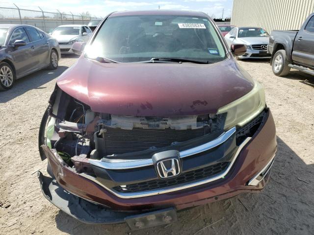 2HKRM3H58FH524506 - 2015 HONDA CR-V EX MAROON photo 5