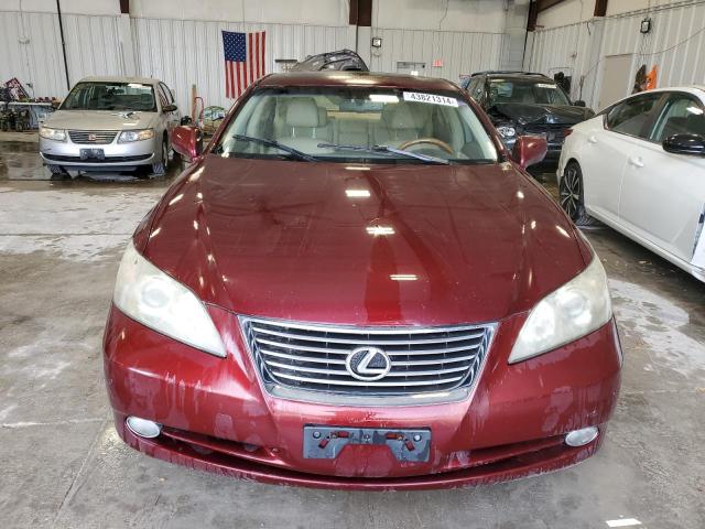 JTHBJ46G472078716 - 2007 LEXUS ES 350 MAROON photo 5