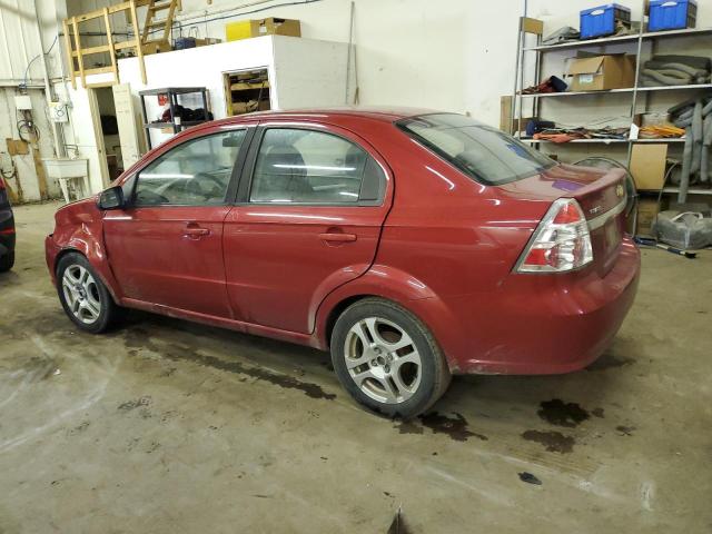 KL1TD5DE2AB104894 - 2010 CHEVROLET AVEO LS Czerwony zdjęcie 2