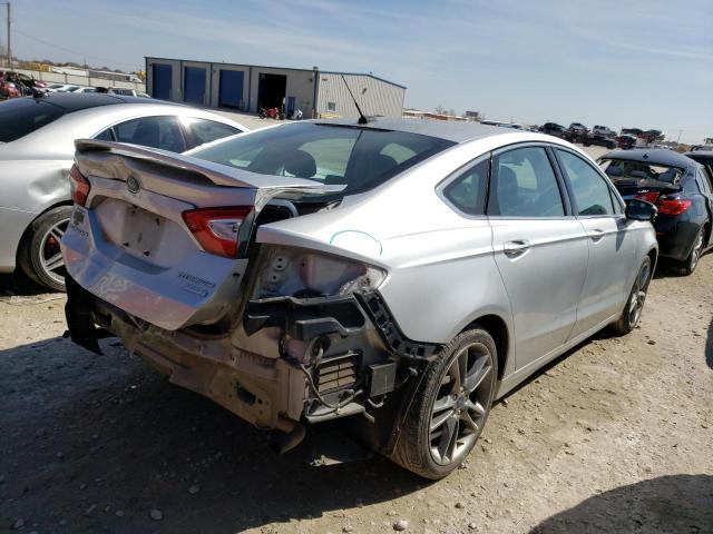 3FA6P0K91GR279606 - 2016 FORD FUSION TITANIUM SILVER photo 3