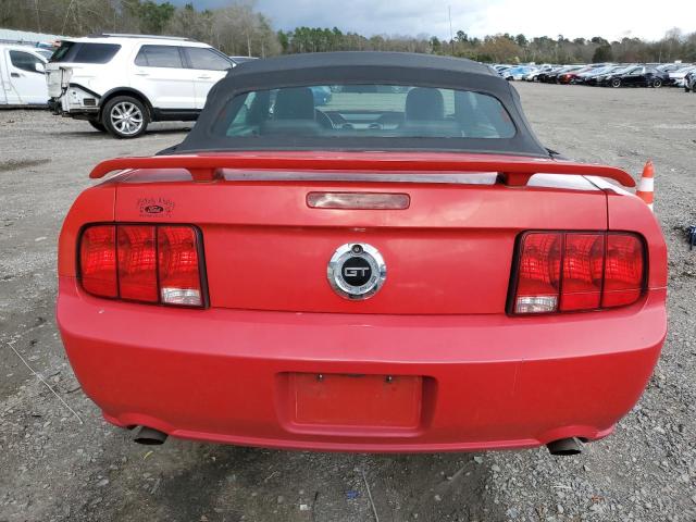 1ZVHT85H365125168 - 2006 FORD MUSTANG GT RED photo 6