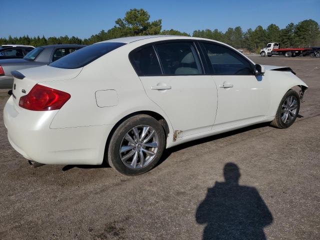 JNKBV61F97M801785 - 2007 INFINITI G35 WHITE photo 3