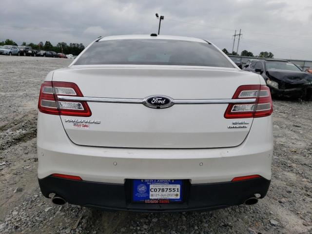 1FAHP2E85DG104463 - 2013 FORD TAURUS SEL WHITE photo 6