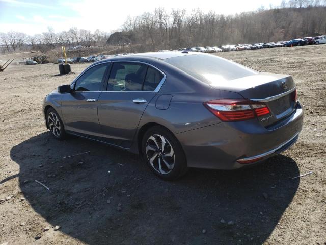 1HGCR2F80GA012201 - 2016 HONDA ACCORD EXL GRAY photo 2