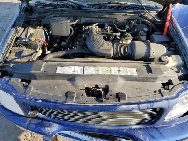 2FTRF08L9WCA30510 - 1998 FORD F150 BLUE photo 11